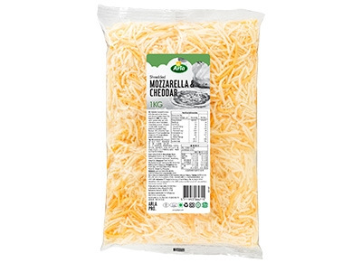 Arla Pro Shredded Mozzarella & Red Cheddar 4x1 kg