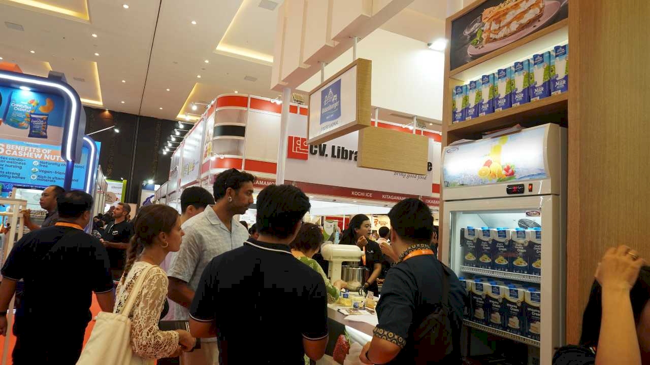Suasana booth PT Prambanan Kencana di FHTB 2026