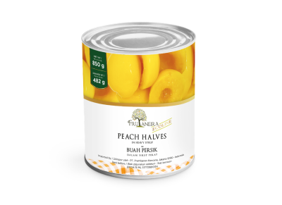 Frutaneira Ecoline Peach Halves in canned 850 gr and 3 kg