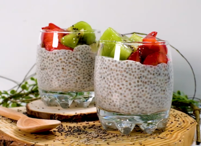 Chia Seed Fruits Pudding 