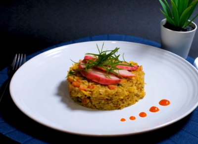 Curry Fried Rice Chicken Char Siu 