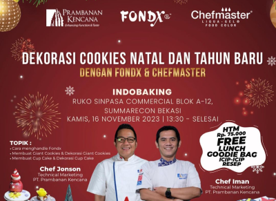 Dekorasi Cookies Natal dan Tahun Baru dengan Fondx & Chefmaster 